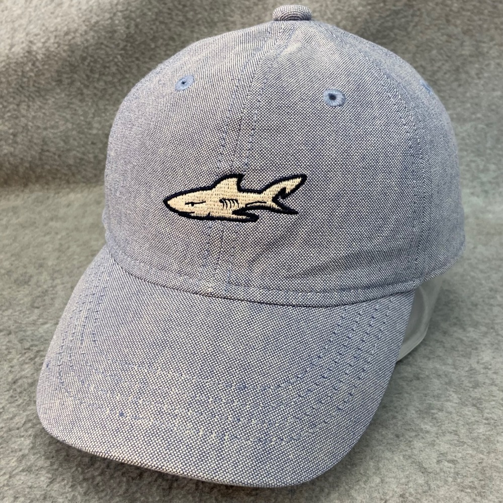 Shark Embroidered Blue Goodfellow & Co Chambray Baseball Infant Hat OSFM 3715